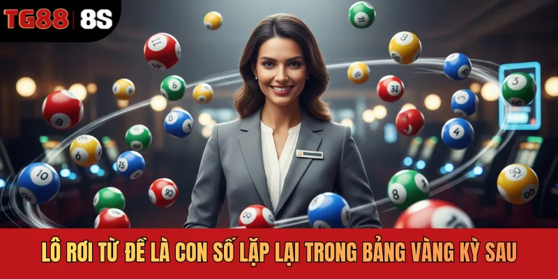 Lô rơi từ đề là con số lặp lại trong bảng vàng kỳ sau