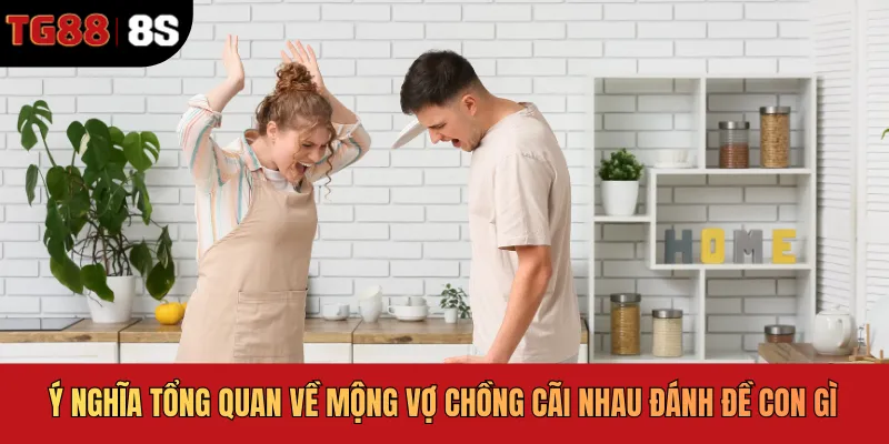 Ý nghĩa tổng quan về mộng vợ chồng cãi nhau đánh đề con gì